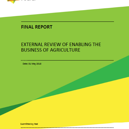 External Review of Enabling the Business of Agriculture | Itad