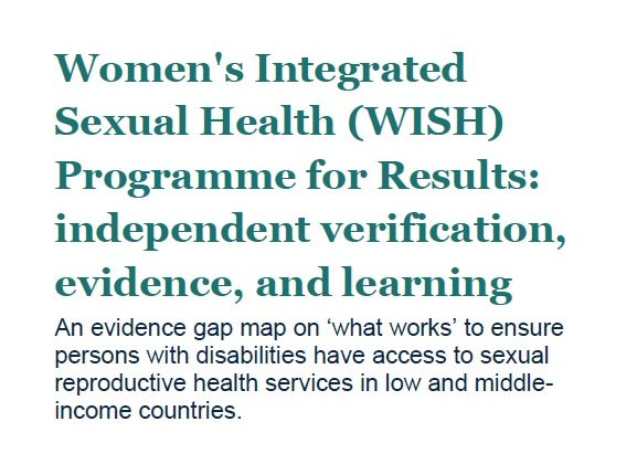 Women s Integrated Sexual Health WISH Programme for Results